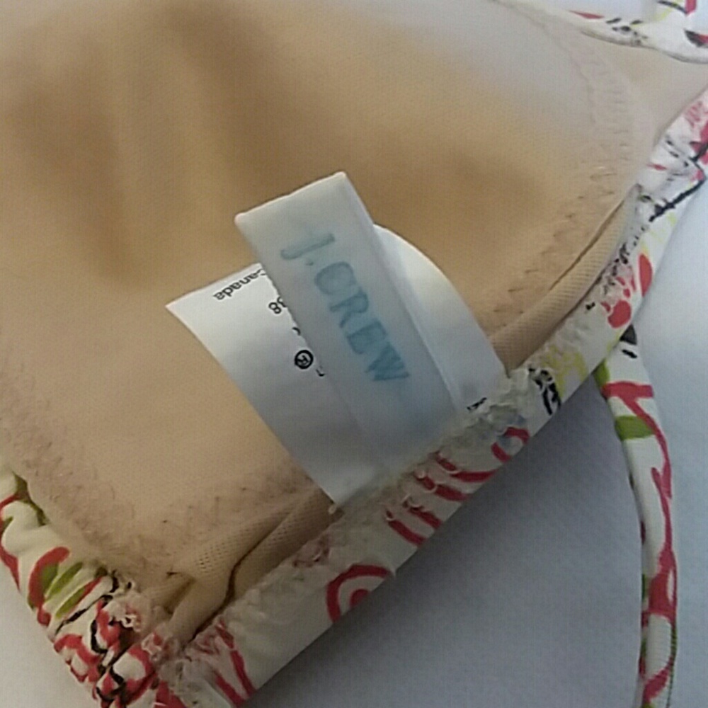 J Crew Mixed Print Patchwork String Bikini Top - image 6